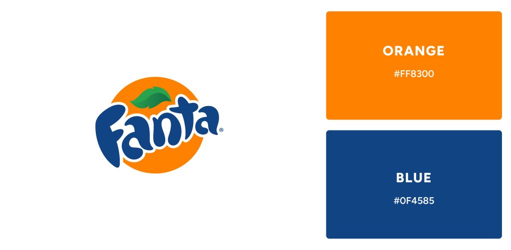 Fanta Logo Colors Psychology - Orange and Blue