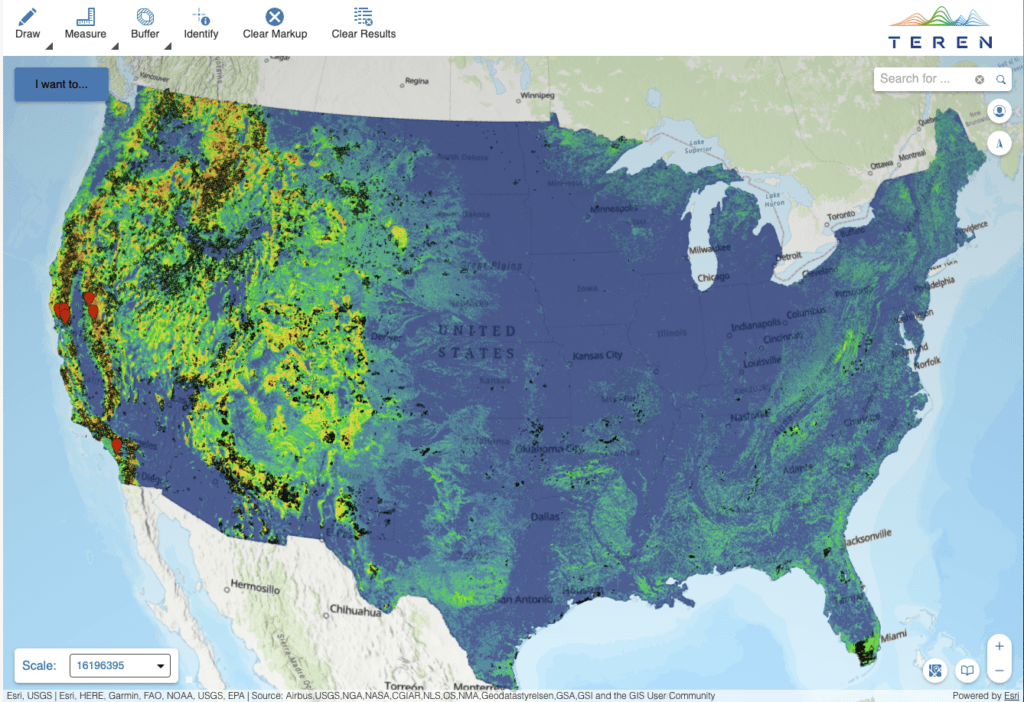 Teren Wildfire Threat