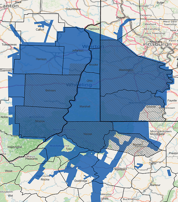 Teren Appalachia Map